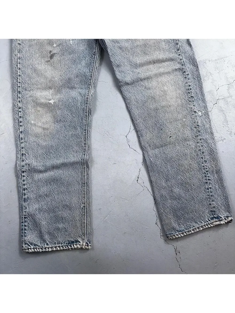 Levis 501 Vintage 80s USA XX Straight Leg Jeans Blue Light Wash 38x33 Act 34x29